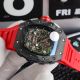 Best Richard Mille Replica Watches RM 11-03 Red Rubber Band Carbon Fiber Watch Automatic (5)_th.jpg